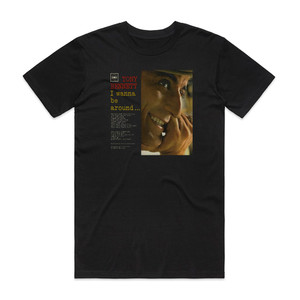Tony Bennett I Wanna Be Around Album Cover T-Shirt Black Tony Bennett I Wanna Be Around Album Cover T-Shirt Black
