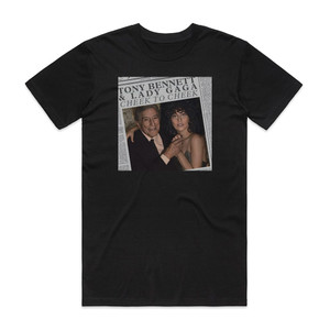 Tony Bennett Cheek To Cheek 1 Album Cover T-Shirt Black Tony Bennett Cheek To Cheek 1 Album Cover T-Shirt Black