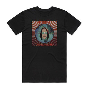 Todd Rundgren Global Album Cover T-Shirt Black Todd Rundgren Global Album Cover T-Shirt Black