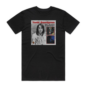 Todd Rundgren Runt The Ballad Of Todd Rundgren Album Cover T-Shirt Black Todd Rundgren Runt The Ballad Of Todd Rundgren Album Cover T-Shirt Black