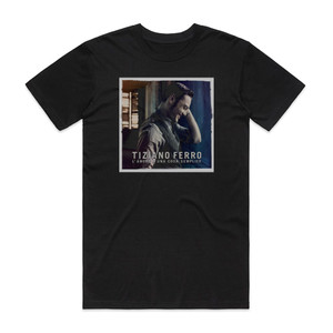 Tiziano Ferro Lamore Una Cosa Semplice Album Cover T-Shirt Black Tiziano Ferro Lamore Una Cosa Semplice Album Cover T-Shirt Black