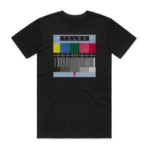 Telex Looking For Saint Tropez Album Cover T-Shirt Black Telex Looking For Saint Tropez Album Cover T-Shirt Black