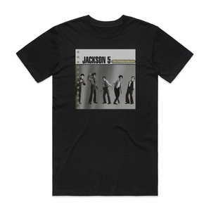 The Jackson 5 The Ultimate Collection Album Cover T-Shirt Black