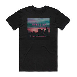 The Search A Wave From The Sidelines Album Cover T-Shirt Black