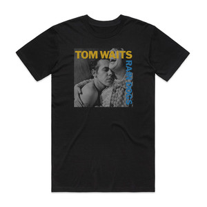 Tom Waits Rain Dogs 1 Album Cover T-Shirt Black Tom Waits Rain Dogs 1 Album Cover T-Shirt Black