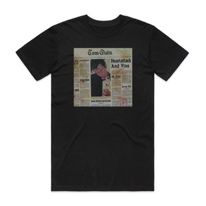 Tom Waits Heartattack And Vine Album Cover T-Shirt Black Tom Waits Heartattack And Vine Album Cover T-Shirt Black
