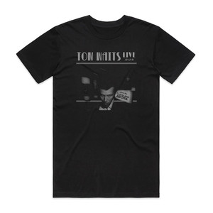 Tom Waits Live Album Cover T-Shirt Black Tom Waits Live Album Cover T-Shirt Black