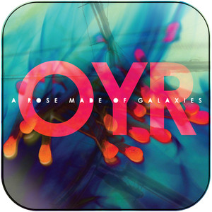 Orange Yellow Red A Rose Made Of Galaxies Album Cover Sticker Orange Yellow Red A Rose Made Of Galaxies Album Cover Sticker