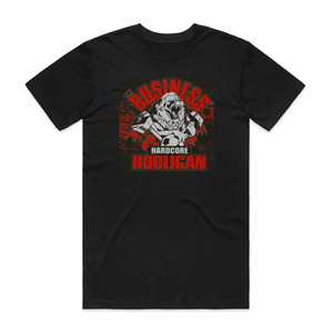 The Business Hardcore Hooligan Album Cover T-Shirt Black The Business Hardcore Hooligan Album Cover T-Shirt Black