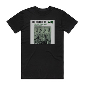 The Drifters I Remember Christmas Album Cover T-Shirt Black