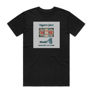 Tigers Jaw Studio 4 Acoustic Session Album Cover T-Shirt Black Tigers Jaw Studio 4 Acoustic Session Album Cover T-Shirt Black