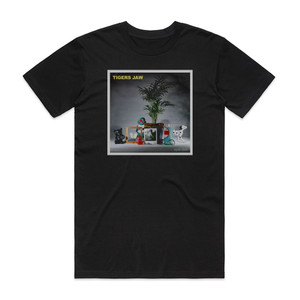Tigers Jaw Eyes Shut Album Cover T-Shirt Black Tigers Jaw Eyes Shut Album Cover T-Shirt Black