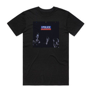 The Police Their Greatest Hits Album Cover T-Shirt Black The Police Their Greatest Hits Album Cover T-Shirt Black