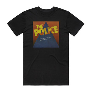 The Police De Do Do Do De Da Da Da 3 Album Cover T-Shirt Black