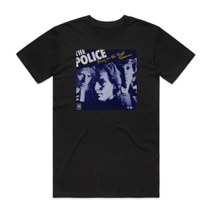 The Police Bring On The Night Album Cover T-Shirt Black The Police Bring On The Night Album Cover T-Shirt Black