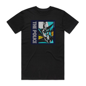 The Police Message In A Bottle 2 Album Cover T-Shirt Black