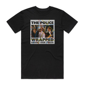The Police Wrapped Around Your Finger 3 Album Cover T-Shirt Black