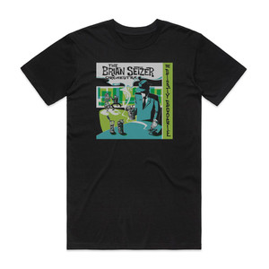 The Brian Setzer Orchestra The Dirty Boogie Album Cover T-Shirt Black
