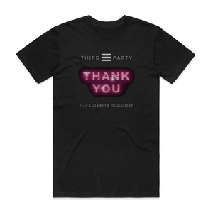 Third Party Thank You Album Cover T-Shirt Black Third Party Thank You Album Cover T-Shirt Black