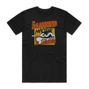 The Damned Machine Gun Etiquette 1 Album Cover T-Shirt Black The Damned Machine Gun Etiquette 1 Album Cover T-Shirt Black