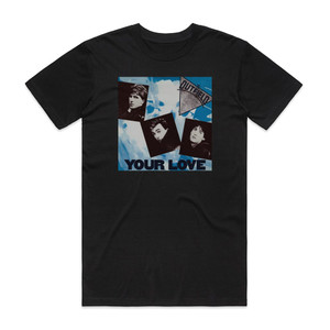 The Outfield Your Love Album Cover T-Shirt Black The Outfield Your Love Album Cover T-Shirt Black
