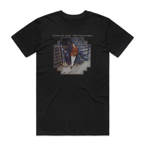 Townes Van Zandt Delta Momma Blues Album Cover T-Shirt Black Townes Van Zandt Delta Momma Blues Album Cover T-Shirt Black