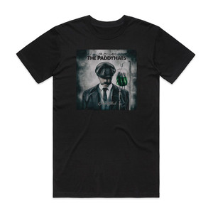 The OReillys and The Paddyhats Green Blood Album Cover T-Shirt Black