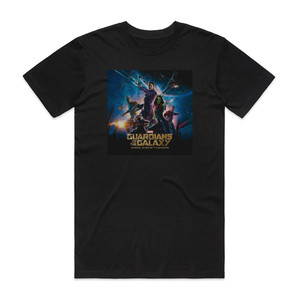 Tyler Bates Guardians Of The Galaxy 1 Album Cover T-Shirt Black Tyler Bates Guardians Of The Galaxy 1 Album Cover T-Shirt Black