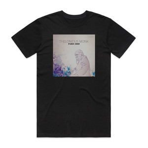 Thelonious Monk Paris 1969 Album Cover T-Shirt Black Thelonious Monk Paris 1969 Album Cover T-Shirt Black