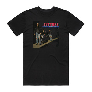 The Jitters Louder Than Words Album Cover T-Shirt Black The Jitters Louder Than Words Album Cover T-Shirt Black