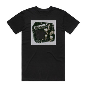 Thunder The Rare The Raw And The Rest Album Cover T-Shirt Black Thunder The Rare The Raw And The Rest Album Cover T-Shirt Black