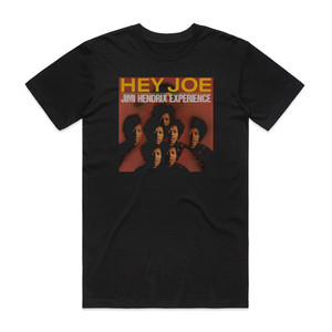The Jimi Hendrix Experience Hey Joe Stone Free 1 Album Cover T-Shirt Black