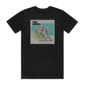 The Kooks Hello Whats Your Name Album Cover T-Shirt Black The Kooks Hello Whats Your Name Album Cover T-Shirt Black