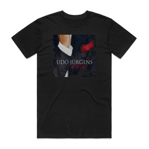 Udo Jurgens Best Of Album Cover T-Shirt Black Udo Jurgens Best Of Album Cover T-Shirt Black