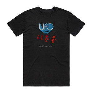 UFO Flying The Early Years 1970 1973 Album Cover T-Shirt Black UFO Flying The Early Years 1970 1973 Album Cover T-Shirt Black
