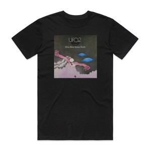 UFO Ufo 2 Flying One Hour Space Rock 2 Album Cover T-Shirt Black UFO Ufo 2 Flying One Hour Space Rock 2 Album Cover T-Shirt Black