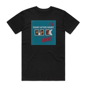 UK Night After Night 3 Album Cover T-Shirt Black UK Night After Night 3 Album Cover T-Shirt Black