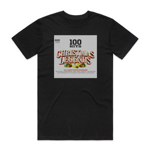 Various Artists 100 Hits Christmas Legends Album Cover T-Shirt Black Various Artists 100 Hits Christmas Legends Album Cover T-Shirt Black