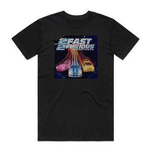 Various Artists 2 Fast 2 Furious Album Cover T-Shirt Black Various Artists 2 Fast 2 Furious Album Cover T-Shirt Black