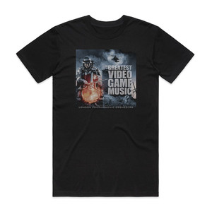 Various Artists The Greatest Video Game Music Album Cover T-Shirt Black Various Artists The Greatest Video Game Music Album Cover T-Shirt Black