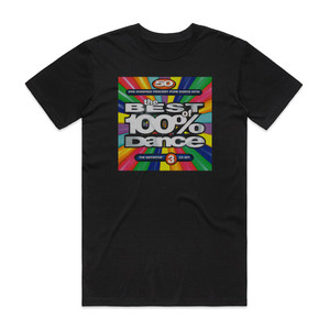 Various Artists The Best Of 100 Dance Album Cover T-Shirt Black Various Artists The Best Of 100 Dance Album Cover T-Shirt Black