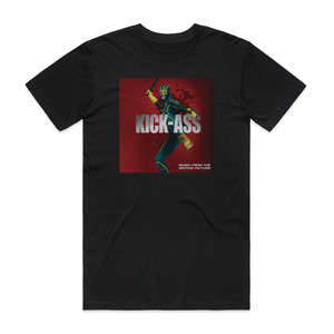 Various Artists Kick Ass Album Cover T-Shirt Black Various Artists Kick Ass Album Cover T-Shirt Black
