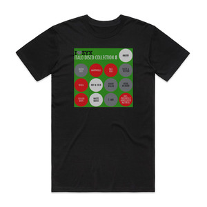 Various Artists Izyx Italo Disco Collection 8 Album Cover T-Shirt Black