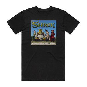 Various Artists Shrek Album Cover T-Shirt Black Various Artists Shrek Album Cover T-Shirt Black