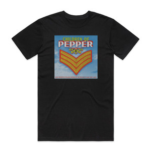 Various Artists Children Of Pepper Album Cover T-Shirt Black Various Artists Children Of Pepper Album Cover T-Shirt Black