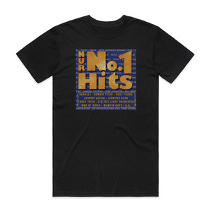 Various Artists Nur No1 Hits Album Cover T-Shirt Black Various Artists Nur No1 Hits Album Cover T-Shirt Black