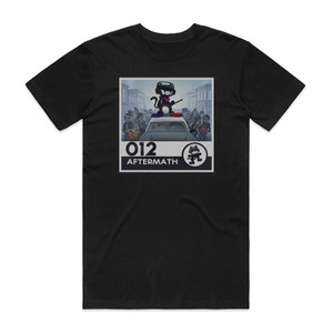 Various Artists Monstercat 012 Aftermath Album Cover T-Shirt Black Various Artists Monstercat 012 Aftermath Album Cover T-Shirt Black