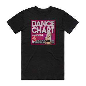 Various Artists Dance Chart Volume 34 Album Cover T-Shirt Black
