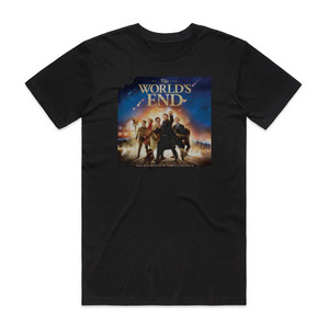 Various Artists The Worlds End Album Cover T-Shirt Black Various Artists The Worlds End Album Cover T-Shirt Black