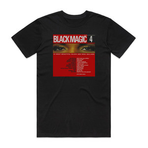 Various Artists Black Magic 4 Album Cover T-Shirt Black Various Artists Black Magic 4 Album Cover T-Shirt Black